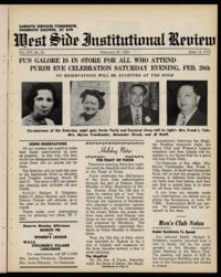 West Side Institutional Review Vol. XVI No. 25