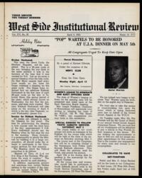 West Side Institutional Review Vol. XVI No. 30