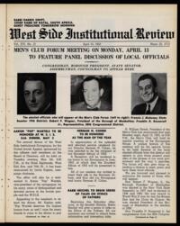 West Side Institutional Review Vol. XVI No. 31