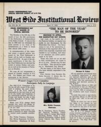 West Side Institutional Review Vol. XVI No. 32