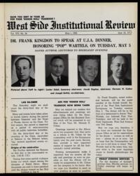 West Side Institutional Review Vol. XVI No. 34