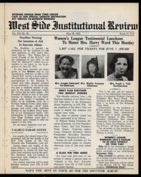 West Side Institutional Review Vol. XVI No. 38