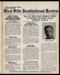 West Side Institutional Review Vol. XVI No. 40