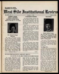 West Side Institutional Review Vol. XVIII No. 04