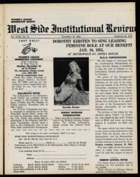 West Side Institutional Review Vol. XVIII No. 11