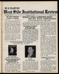 West Side Institutional Review Vol. XVIII No. 14