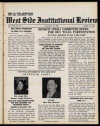 West Side Institutional Review Vol. XVIII No. 14