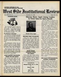 West Side Institutional Review Vol. XVIII No. 16