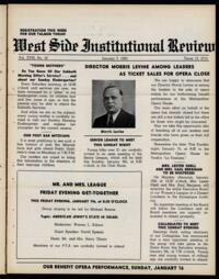 West Side Institutional Review Vol. XVIII No. 18