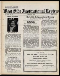 West Side Institutional Review Vol. XVIII No. 20