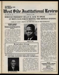 West Side Institutional Review Vol. XVIII No. 22