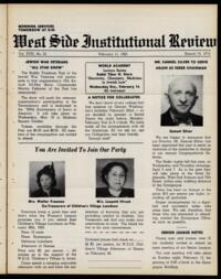 West Side Institutional Review Vol. XVIII No. 23