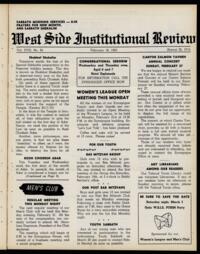 West Side Institutional Review Vol. XVIII No. 24