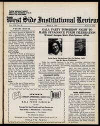 West Side Institutional Review Vol. XVIII No. 26