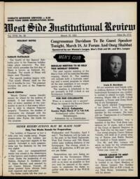 West Side Institutional Review Vol. XVIII No. 28