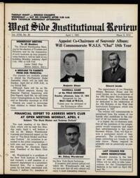 West Side Institutional Review Vol. XVIII No. 30