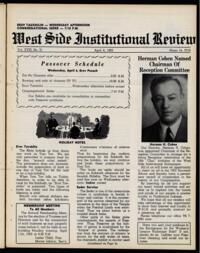 West Side Institutional Review Vol. XVIII No. 31