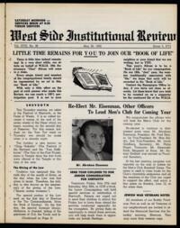 West Side Institutional Review Vol. XVIII No. 38