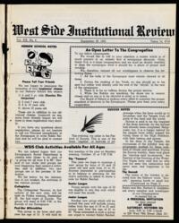 West Side Institutional Review Vol. XIX No. 04