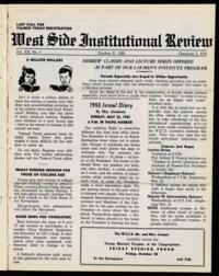 West Side Institutional Review Vol. XIX No. 07