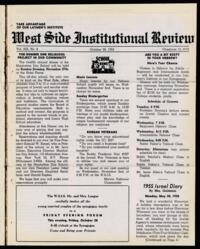 West Side Institutional Review Vol. XIX No. 08