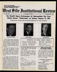 West Side Institutional Review Vol. XIX No. 09