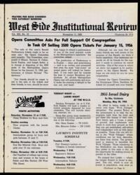 West Side Institutional Review Vol. XIX No. 10