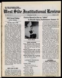 West Side Institutional Review Vol. XIX No. 11
