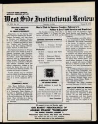 West Side Institutional Review Vol. XIX No. 19
