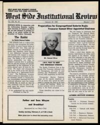 West Side Institutional Review Vol. XIX No. 20