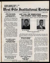 West Side Institutional Review Vol. XIX No. 25