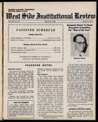 West Side Institutional Review Vol. XIX No. 29