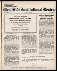 West Side Institutional Review Vol. XIX No. 33