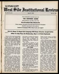 West Side Institutional Review Vol. XIX No. 34