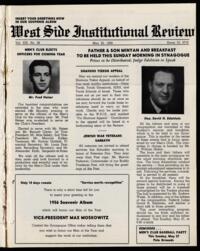West Side Institutional Review Vol. XIX No. 38