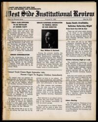 West Side Institutional Review Vol. XIX No. 41