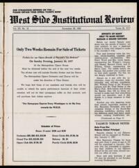 West Side Institutional Review Vol. XX No. 16