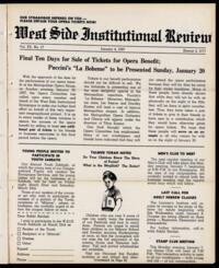 West Side Institutional Review Vol. XX No. 17