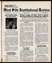 West Side Institutional Review Vol. XX No. 25