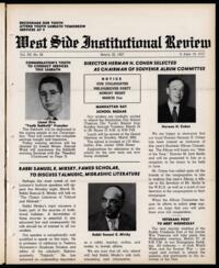 West Side Institutional Review Vol. XX No. 28