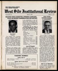 West Side Institutional Review Vol. XX No. 31