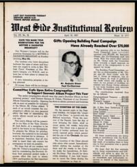 West Side Institutional Review Vol. XX No. 32