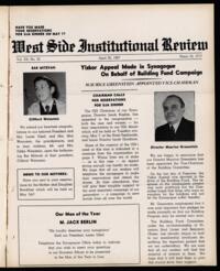 West Side Institutional Review Vol. XX No. 33