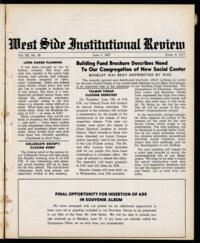 West Side Institutional Review Vol. XX No. 39