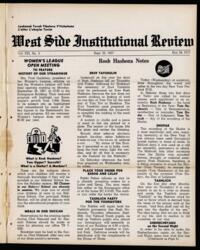 West Side Institutional Review Vol. XXI No. 03