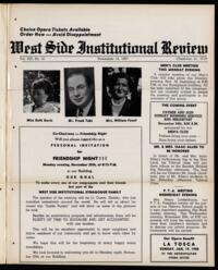 West Side Institutional Review Vol. XXI No. 10