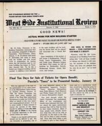 West Side Institutional Review Vol. XXI No. 17
