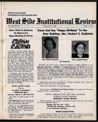 West Side Institutional Review Vol. XXI No. 24