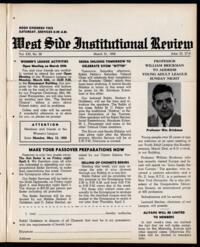 West Side Institutional Review Vol. XXI No. 28