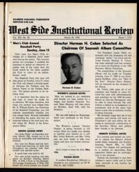 West Side Institutional Review Vol. XXI No. 29